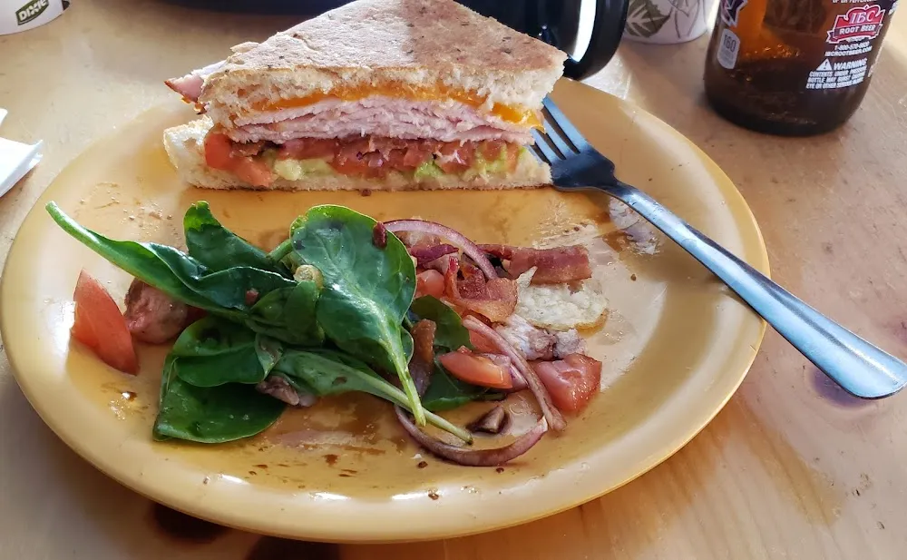 Spinach Salad and Panini